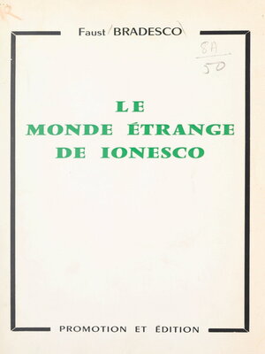 cover image of Le monde étrange de Ionesco